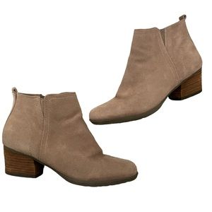 Boots college en daim